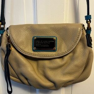 Marc by Marc Jacobs Mini Natasha Tan Leather Crossbody Bag